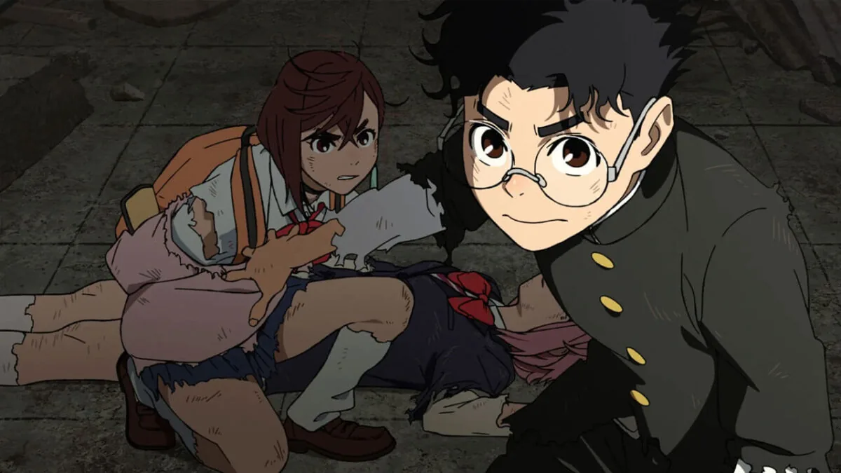 Момент из трейлера аниме Дандадан